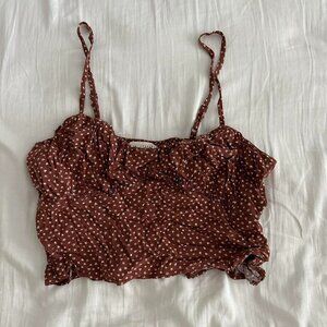 Pacsun stars red brown cami top
